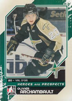 2010-11 In The Game Heroes and Prospects #55 Olivier Archambault Front
