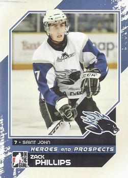 2010-11 In The Game Heroes and Prospects #58 Zack Phillips Front