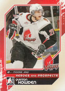 2010-11 In The Game Heroes and Prospects #71 Quinton Howden Front