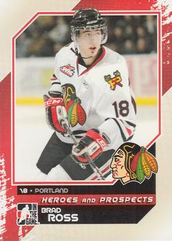 2010-11 In The Game Heroes and Prospects #75 Brad Ross Front