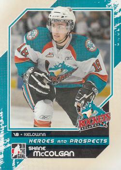 2010-11 In The Game Heroes and Prospects #79 Shane McColgan Front