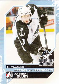 2010-11 In The Game Heroes and Prospects #106 Jonathon Blum Front