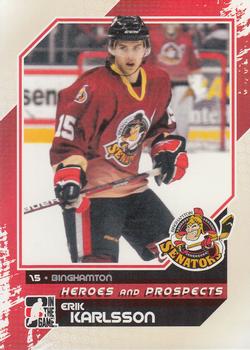 2010-11 In The Game Heroes and Prospects #114 Erik Karlsson Front