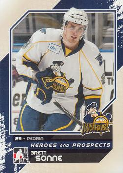 2010-11 In The Game Heroes and Prospects #120 Brett Sonne Front