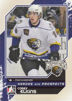 2010-11 In The Game Heroes and Prospects #123 Corey Elkins Front