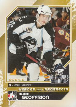 2010-11 In The Game Heroes and Prospects #140 Blake Geoffrion Front