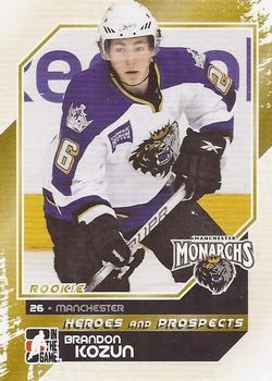 2010-11 In The Game Heroes and Prospects #163 Brandon Kozun Front