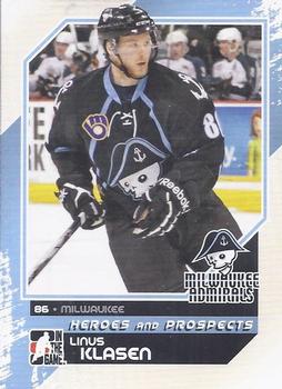 2010-11 In The Game Heroes and Prospects #167 Linus Klasen Front