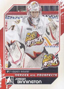 2010-11 In The Game Heroes and Prospects #175 Jordan Binnington Front