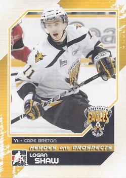 2010-11 In The Game Heroes and Prospects #186 Logan Shaw Front