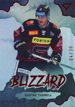 2022-23 SportZoo Tipsport ELH - Blizzard Limited Red #BL-06 Gustaf Thorell Front