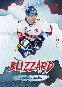 2022-23 SportZoo Tipsport ELH - Blizzard Limited Red #BL-07 Zdenek Dolezal Front
