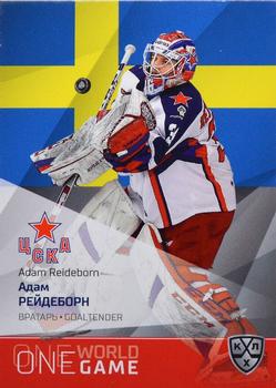 2021-22 Sereal KHL One World One Game Platinum Collection #ONE-001 Adam Reideborn Front