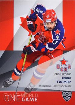 2021-22 Sereal KHL One World One Game Platinum Collection #ONE-003 John Gilmour Front