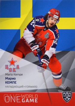 2021-22 Sereal KHL One World One Game Platinum Collection #ONE-008 Mario Kempe Front