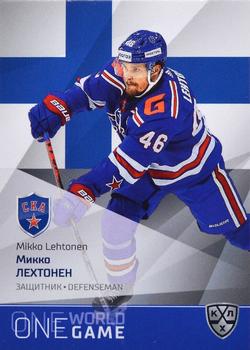 2021-22 Sereal KHL One World One Game Platinum Collection #ONE-030 Mikko Lehtonen Front