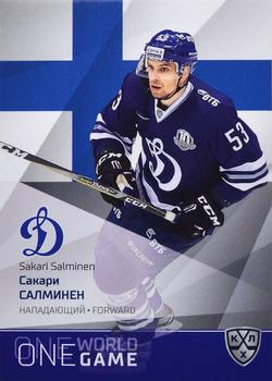 2021-22 Sereal KHL One World One Game Platinum Collection #ONE-050 Sakari Salminen Front