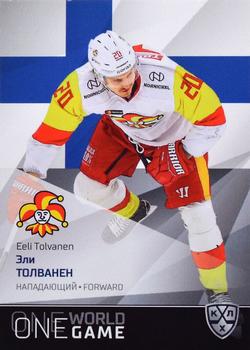 2021-22 Sereal KHL One World One Game Platinum Collection #ONE-096 Eeli Tolvanen Front