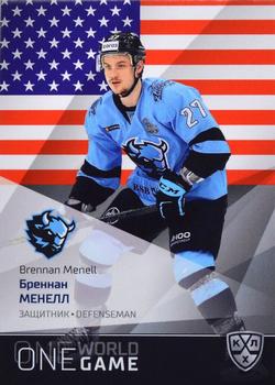 2021-22 Sereal KHL One World One Game Platinum Collection #ONE-110 Brennan Menell Front