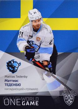 2021-22 Sereal KHL One World One Game Platinum Collection #ONE-115 Mattias Tedenby Front