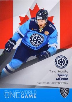 2021-22 Sereal KHL One World One Game Platinum Collection #ONE-118 Trevor Murphy Front