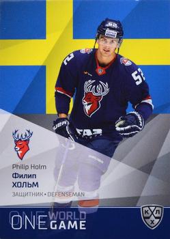2021-22 Sereal KHL One World One Game Platinum Collection #ONE-140 Philip Holm Front