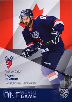 2021-22 Sereal KHL One World One Game Platinum Collection #ONE-142 Andrew Calof Front