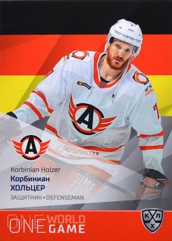 2021-22 Sereal KHL One World One Game Platinum Collection #ONE-148 Korbinian Holzer Front