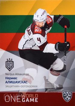 2021-22 Sereal KHL One World One Game Platinum Collection #ONE-173 Nerijus Alisauskas Front