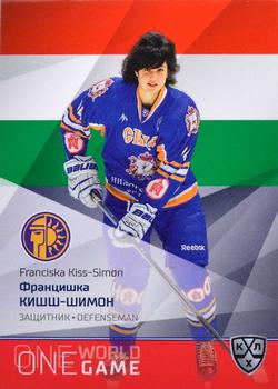 2021-22 Sereal KHL One World One Game Platinum Collection - WHL #WHL-ONE-003 Franciska Kiss-Simon Front