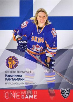 2021-22 Sereal KHL One World One Game Platinum Collection - WHL #WHL-ONE-004 Karoliina Rantamaki Front