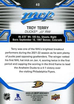 2022-23 MVP 20th Anniversary #9 Troy Terry - Anaheim Ducks