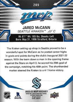 2022-23 Upper Deck MVP - Blue Script #209 Jared McCann Back