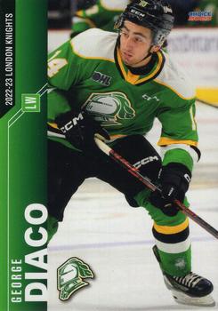 2022-23 Choice London Knights (OHL) #9 George Diaco Front