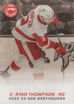 2022-23 Choice Sault Ste. Marie Greyhounds (OHL) #1 Ryan Thompson Front
