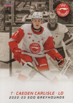 2022-23 Choice Sault Ste. Marie Greyhounds (OHL) #3 Caeden Carlisle Front