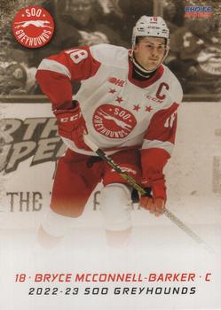 2022-23 Choice Sault Ste. Marie Greyhounds (OHL) #10 Bryce McConnell-Barker Front