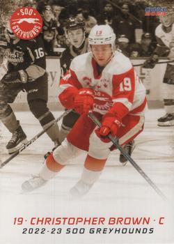 2022-23 Choice Sault Ste. Marie Greyhounds (OHL) #11 Christopher Brown Front