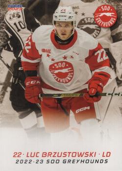 2022-23 Choice Sault Ste. Marie Greyhounds (OHL) #14 Luc Brzustowski Front
