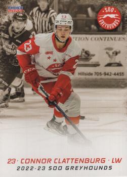 2022-23 Choice Sault Ste. Marie Greyhounds (OHL) #15 Connor Clattenburg Front