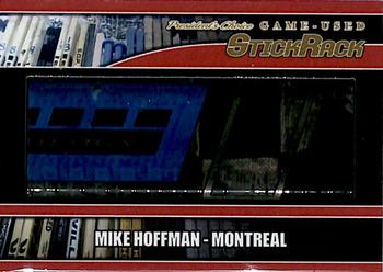 2021-22 President's Choice Game-Used Stickrack Update - Stickrack #SR-208 Mike Hoffman Front