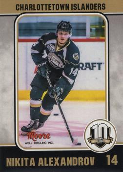 2022-23 Extreme Charlottetown Islanders (QMJHL) 10th Anniversary #10 Nikita Alexandrov Front