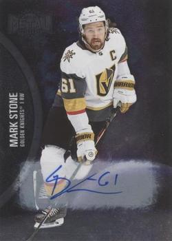 2021-22 SkyBox Metal Universe - Autographs Silver #80 Mark Stone Front