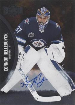 2021-22 SkyBox Metal Universe - Autographs Silver #85 Connor Hellebuyck Front