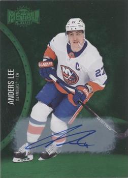2021-22 SkyBox Metal Universe - Autographs Green #73 Anders Lee Front