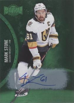 2021-22 SkyBox Metal Universe - Autographs Green #80 Mark Stone Front