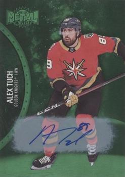 2021-22 SkyBox Metal Universe - Autographs Green #142 Alex Tuch Front
