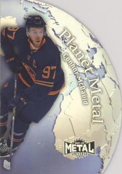 2021-22 SkyBox Metal Universe - Planet Metal #PM-25 Connor McDavid Front