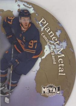 2021-22 SkyBox Metal Universe - Planet Metal Gold #PM-25 Connor McDavid Front
