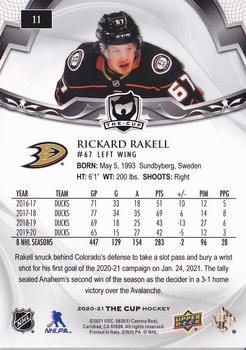 2020-21 Upper Deck The Cup #11 Rickard Rakell Back